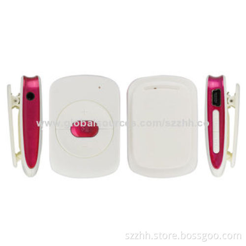 Clip Flash MP3 Players, Support MP3/WMA Music Format, Built-in Li-ion Battery